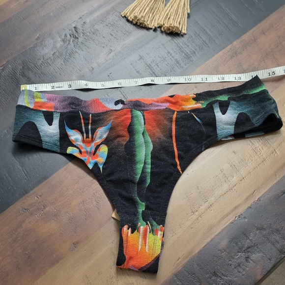 SKIMS Summer Mesh Thong Firpal Print Womens 4X NWT - Picture 10 of 14